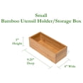 thumbnail image 2 of Caja de almacenamiento para utensilios Lipper International, madera de bambú, 2 of 9