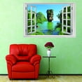 thumbnail image 3 of Calcomanía de Pared de Ventana 3D Calcomanías de Pared de Vinilo Decoración Mural de Pared Extraíble Poster para Dormitori F perfecl PVC Etiqueta de la pared 3D, 3 of 8