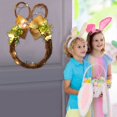 thumbnail image 6 of Easter Bunny Wreath for Front Door,Spring Rabbit Wreath with Pastel Eggs,Berries,and Bow,Farmhouse Indoor Outdoor Wall Window Decor, 6 of 8