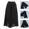 thumbnail image 2 of par de pantalones anchos de verano para mujer, de algodón y lino., 2 of 7