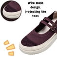 thumbnail image 4 of CHICVOMEY Sneakers for Women Slip on Casual Walking Shoes Breathable Lightweight for Work&daily Adjustable Strap Mesh Mary Jane Flats, 4 of 7