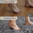thumbnail image 4 of 6x9 Area Rugs for Living Room Bedroom, Soft Fluffy Shaggy Bedside Rug, Indoor Floor Carpet for Kids Playroom, Dorms, Nursery Rooms, Home Decor (Grey 6'x9'), 4 of 8