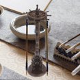 thumbnail image 3 of 1Pc Vintage Round Base Wooden Hanging Pen Holder Ancient Pen Holder (Black), 3 of 3
