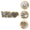 thumbnail image 4 of Sr. y Sra. Decoraciones de boda , Marcos de fotos de amor , Accesorios para fotos de fiesta de aniversario , Decoración de mesa de boda Letreros de madera , Accesorios para fotos de aniversario, 4 of 5