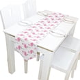 thumbnail image 5 of EREHome Polka Dot Flamingo Table Runner 13x70 Inches White Table Top Decoration, 5 of 5