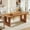 Rustic Brown, variant on Tribesigns Modern Dining Table for 6 to 8 People, 71" Large Kitchen Dining Table with Wood Pedestal Base, Rectangular Long Dinner Table for Kitchen, Dining Room, Living Room, Black