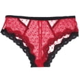 thumbnail image 3 of LAVRA Women's Regular Plus Size Lace Panties Multi Pack Sexy Boyshorts Underwear, 3 of 6