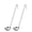 Silver  2oz, variant on [2 Pack] 6 Oz Stainless Steel Soup Ladle - One-Piece Sauce Spatula with Hook Handles, Commercial Grade Serving Spoon, Kitchen Tool for Restaurant or Home Cooking, Mirror Finish, 14.25" Long