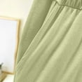 thumbnail image 3 of Shorts Women Pack Summer Boxer Shorts for Women Elastic Waist Comfy Pajama Shorts with Pockets Casual Soft Home Bottoms Green XXL, 3 of 5