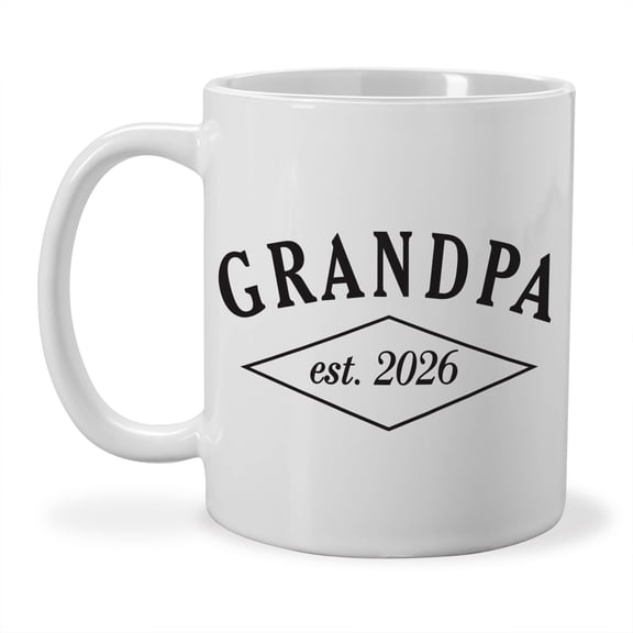 GiftsForYouNow Grandpa Est. 2026 Mug – New Grandparent Coffee Cup
