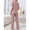 thumbnail image 6 of ZROVA Women's 2-Pack Floral Pajama Sets, 6-Piece Soft Sleepwear Bundle with Short Sleeve Tops, Shorts & Long Pants, 6 of 7