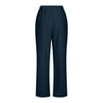 thumbnail image 4 of Aofany Women's Straight Leg Pant Regular Fit Corduroy Pant Casual Comfy Trousers with Pockets, 4 of 5