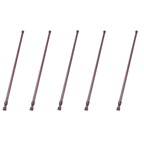 5X Varillas Telescópicas Extensibles de Poste de Riel de Cortina de Tensión de Gas Telescópico Extensible, 55-90 cm, Color Madera