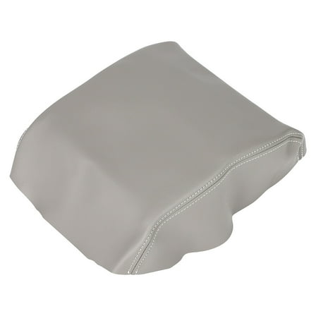 cciyu Leather Center Console Lid Armrest Cover Replacement fit for 2006-2014 For Honda Ridgeline Gray