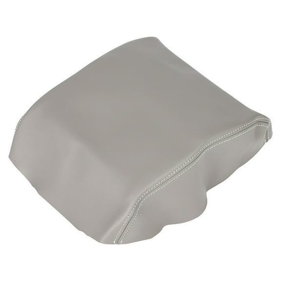 cciyu Leather Center Console Lid Armrest Cover Replacement fit for 2006-2014 For Honda Ridgeline Gray