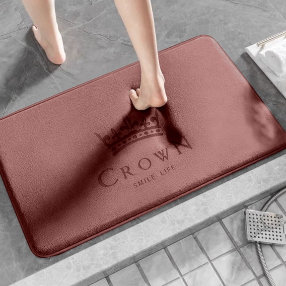 Vaidha Memory Bath Mat Super Absorbent Quick Dry Rubber Backing Non Slip Washable Bathroom Floor Mats Shower Rug For In Front Of Bathtub ShowerRoom 16x24IN