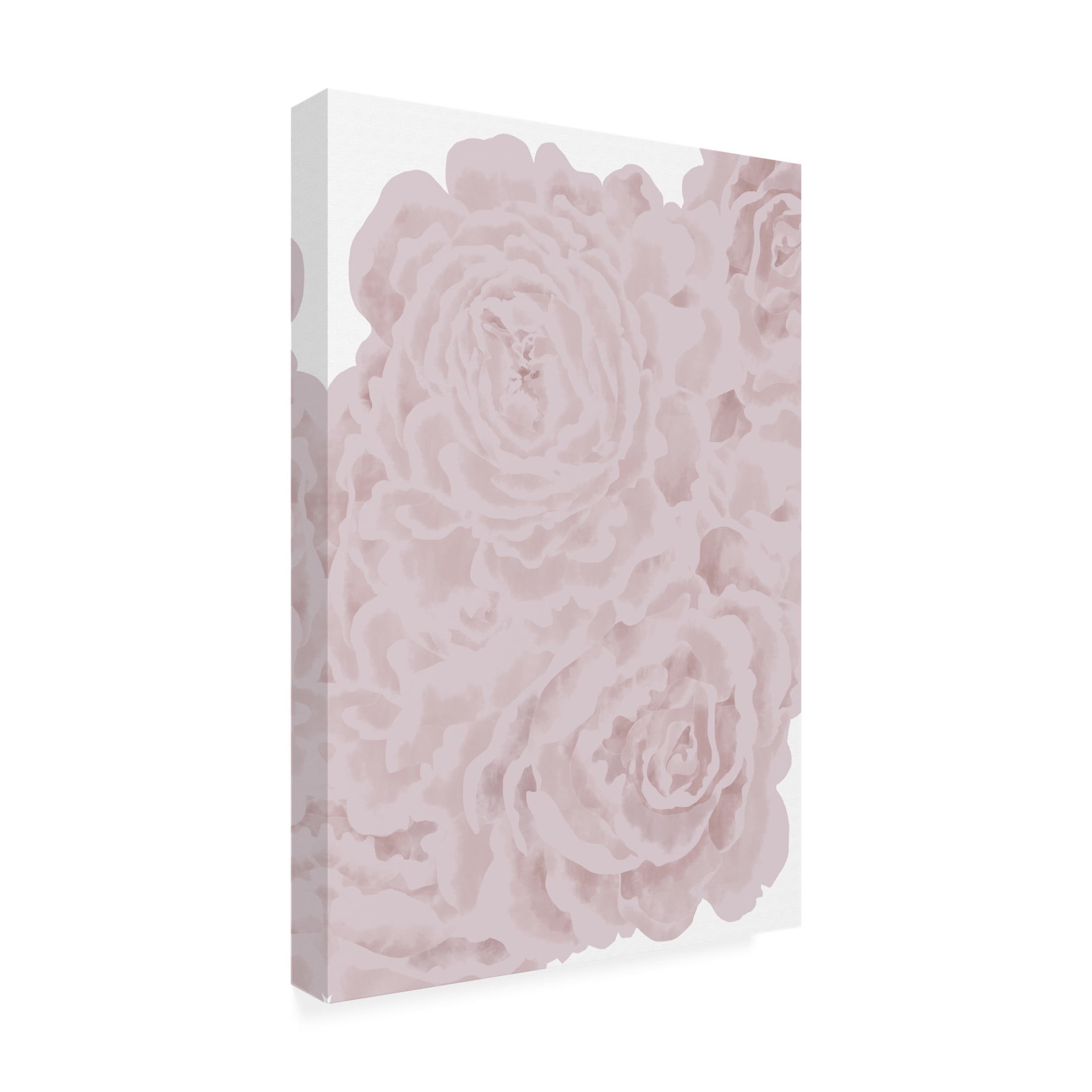 Canvas Wall Art - Pictufy Studio Ii 'Bed Of Roses' Wall Art for Living Room, Bedroom, or Office Décor by Trademark Fine Art - 16 x 24 Inches
