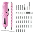thumbnail image 3 of 47PCS Pink Cordless Electric Screwdriver USB Rechargeable Portable Electric Screwdriver with Rotatable Handle and LED Work Light, Suitable for Small Family DIY Projects and Household Appliance Repair, 3 of 6