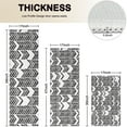 thumbnail image 4 of Black and White Chevron Pattern Kitchen Rugs Sets Of 3,Kitchen Runner Rugs Non Skid Washable,Decorative Kitchen Floor Mats for Kitchen,Sink,Laundry,17"x30"+ 17"x47" + 17"x59", 4 of 6