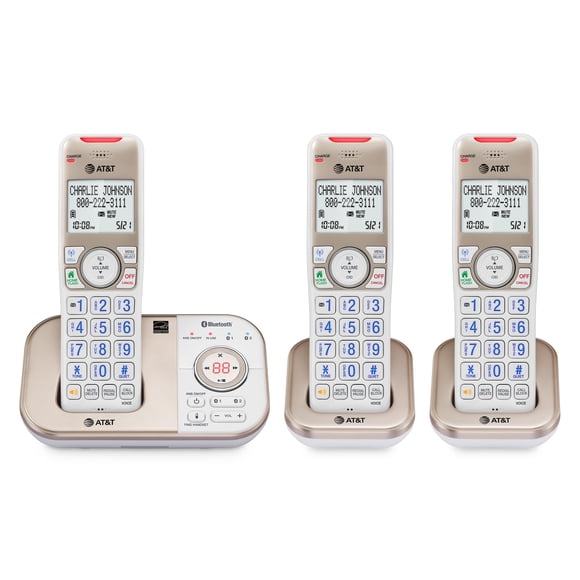 Teléfonos fijos AT&T con contestador automático DECT 6.0 3