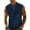 Navy, variant on CIENVNSTG Men's T-Shirts Zipper Vest Sleeveless Vest Fashion Tops Navy S