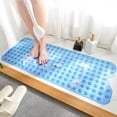 thumbnail image 4 of LYCAQL Bathtub Mat Non Slip, Bath Mats for Tub, Shower Mat with Drain Holes Suction Cups, Machine Washable, BPA, Latex,Phthalate Free, 39 x 16 Inches, 4 of 6