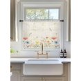 thumbnail image 3 of Sheer Curtains 45 Inch Length, Watercolor Wildflowers Semi Sheer Curtains Light Filtering Window Treatment, Farmhouse Country Botanical Flowers Privacy Voile Drapes for Living Room 52x45 Inch, 3 of 7