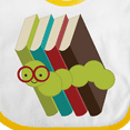 thumbnail image 4 of Inktastic Bookworm Books Reading Boys or Girls Baby Bib, 4 of 4
