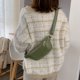 thumbnail image 4 of Riñonera con cremallera de PU para mujer, minibolso de hombro de Color sólido para mujer (verde) Likrtyny multifunción de oficina, 4 of 9