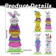 thumbnail image 3 of Wooden Easter Bunny Decorations, Bunny Tabletop Centerpiece, Spring Holiday Home Decor, Rabbit Shelf Topper, Table Party Ornament, Farmhouse Kitchen Mantle Yard Decor,spring mantel decor, 3 of 7