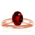 thumbnail image 1 of GemsNY July Birthstone - Traditional Oval Untreated Ruby Solitaire Ring (Grade - AAAAA | 1.00cts.), 1 of 4