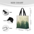 thumbnail image 3 of Balery Fog Forest Bolsa de Mano para Mujeres con Cremallera, Bolsa de Gimnasio con Compartimentos, Bolsa para Laptop, Bolsa para Trabajo, 3 of 7