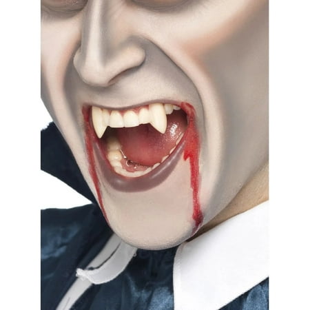 White Vampire Fang Tooth Caps Unisex Adult Halloween Make-Up Costume Accessory - One Size