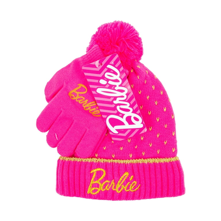 Barbie hat and gloves hotsell