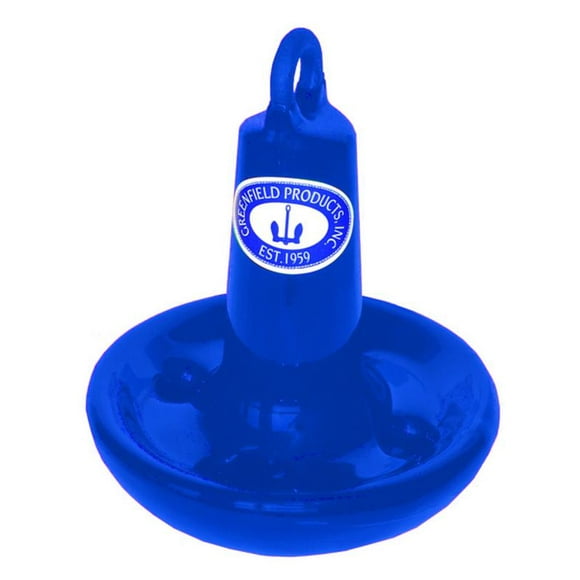 Greenfield Ancre de Bateau 515-R Traditionnelle; Style Champignon; pour Bateau jusqu'à 16 Pieds; 15 Livres; Revêtement PVC; Bleu Royal; Fonte; Ancre Seulement