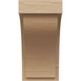 thumbnail image 2 of 10"W x 10"D x 20"H Wide Helena Rough Cedar Woodgrain TimberThane Corbel, Primed Tan, 2 of 6