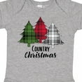 thumbnail image 4 of Inktastic Country Christmas Plaid Trees Boys or Girls Baby Bodysuit, 4 of 5