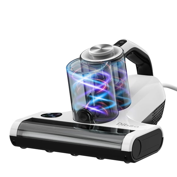 Dibea Mattress Vacuum, Handheld Bed Vacuum Cleaner Machine, 18KPa Suction,60℃ Heating,Smart Dust Sensor,Washable HEPA Filter