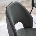 thumbnail image 4 of Side Dining Chair, Set of 2, Black Grey Gray, Velvet, Modern Contemporary, Kitchen Room Cafe Bistro Restaurant Hospitality, 4 of 8