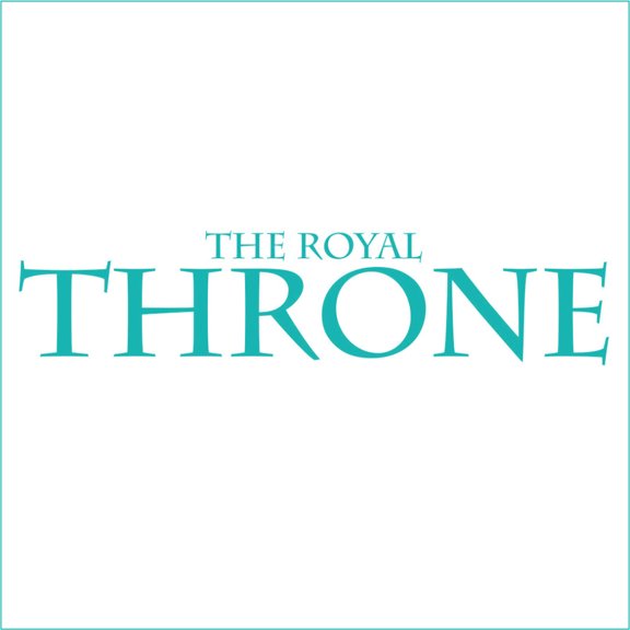 The Royal Throne Vinyl Decal - Medium - Turquoise