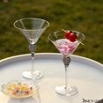 thumbnail image 5 of 2 Piece Premium Clear Stem Crystal Martini Glasses with Silver Rim and Diamond-like Rhinestones, Elegant 10oz Glassware Set for Cosmopolitan, Vodka, Gin and Other Cocktails, Fancy Manhattan Drinkware, 5 of 8