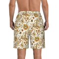 thumbnail image 3 of Yiaed Indian Paisley Print Men's Swim Trunks with Lining Quick Dry Sports Shorts Beach Shorts Boardshorts-, 3 of 5