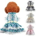 thumbnail image 1 of Visland Dog Dress Comfortable Lace Edge Cupcake Skirt Summer Small Dog Princess Cosplay Costume for Home Wear, 1 of 8