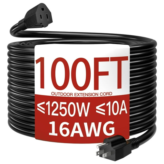 Cable de extensión Skrizcable 16/3, 30 m, impermeable, 10 A, 1250 W, 125 V