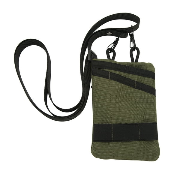 Bolsa de almacenamiento de llaves para tarjeta de cambio de bolsillo al aire libre, minibolsa portátil de tela Oxford para cintura, color verde YUNYI BRAND Deportes