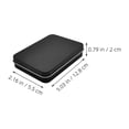 thumbnail image 2 of unbranded 6Ud Cajas De Almacenamiento Metálicas Pequeñas Con Tapa Negras Compacto Y Portátil, 2 of 8