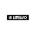 thumbnail image 1 of (Metal de aluminio) Señal de prohibido el paso. Privado. No es una salida. Solo empleados. Letrero de metal rústico para calle o placa con nombre para puerta. Tamaño: 4 x 16 pulgadas, 1 of 4