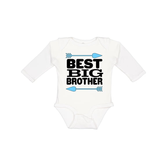 Inktastic Best Big Brother Boys Long Sleeve Baby Bodysuit