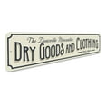 thumbnail image 3 of Dry Goods and Clothing Novelty Decor, Metal Wall Sign - 4x18 Inches, 3 of 4