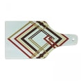 thumbnail image 1 of Modern Cutting Board, Retro Style Diamond Like Border Line Geometrical Art Design, Decorative Tempered Glass Cutting and Serving Board, Wine Bottle Shape, Caramel Brown, by Ambesonne, 1 of 1